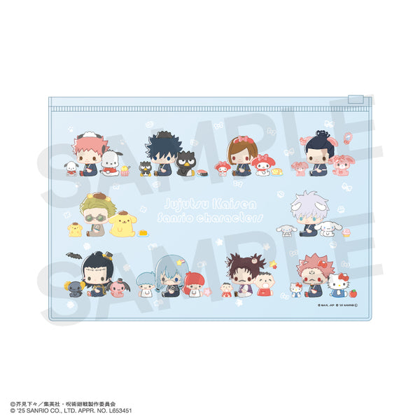 『呪術廻戦 ×サンリオキャラクターズ』クリアポーチ 01.集合